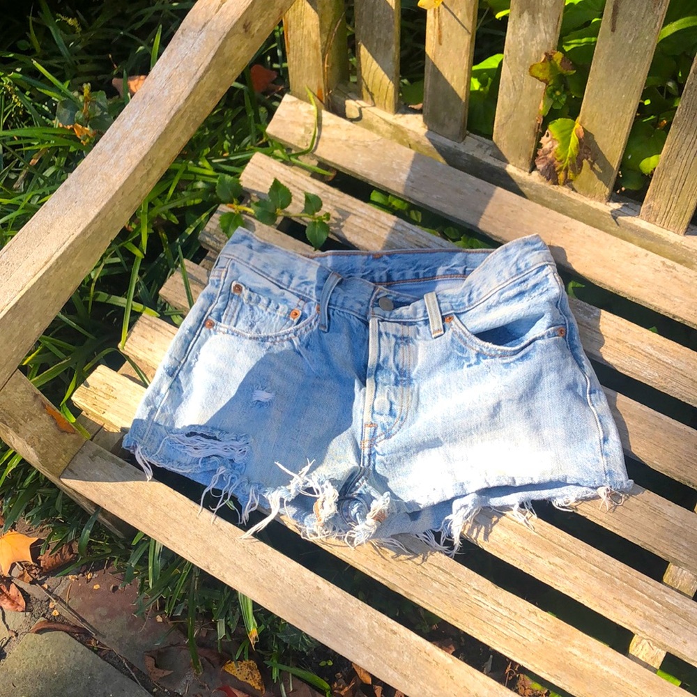 Levi Jean shorts. Great condition! Size 27 waist.